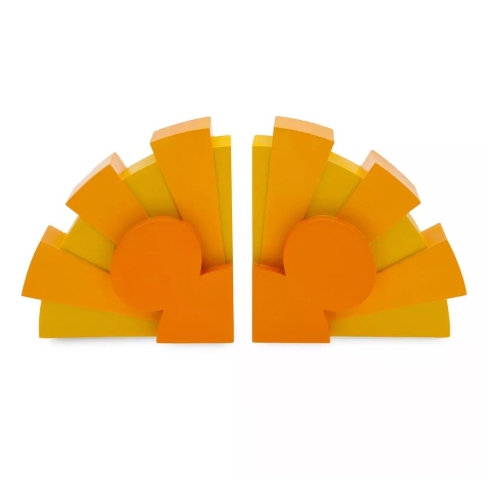 Disney Parks Mickey Mouse Icon Bookends Sunshine Sun Ray Homeware Decor New
